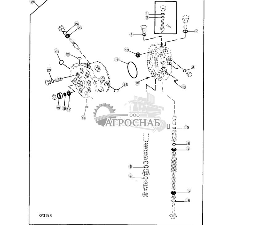 Hydraulic Pump And Stroke Control Valve Overhaul Kit 